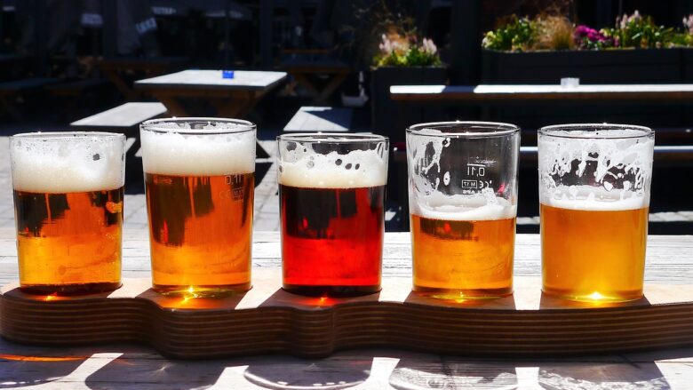 ビール飲み比べ