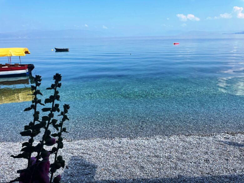 オフリド湖の透明度は素晴らしい
