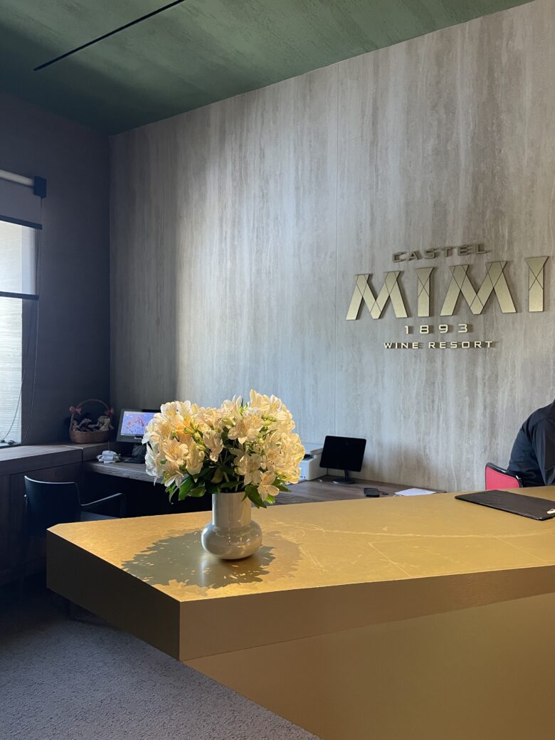 CASTEL MIMI HOTELのレセプションデスク