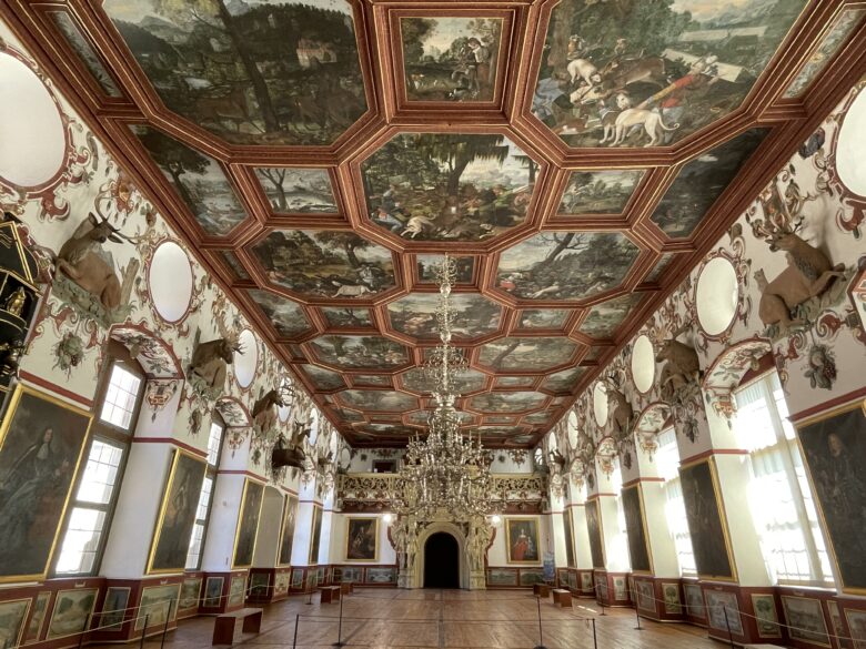 ヴァーカスハイム城の騎士の広間（Rittersaal）の天井画