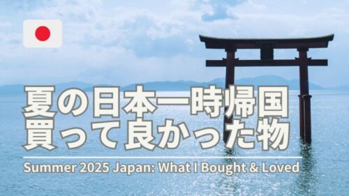 日本一時帰国で買ってよかったもの